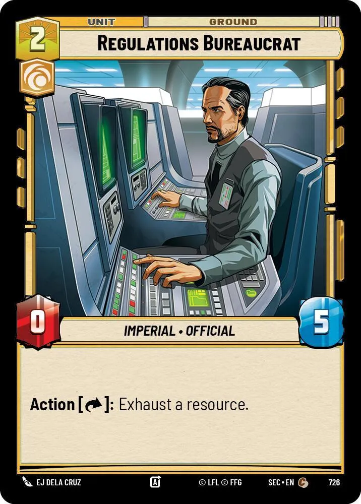 Bureaucrate de la Régulation — Secrets of Power — Star Wars: Unlimited
