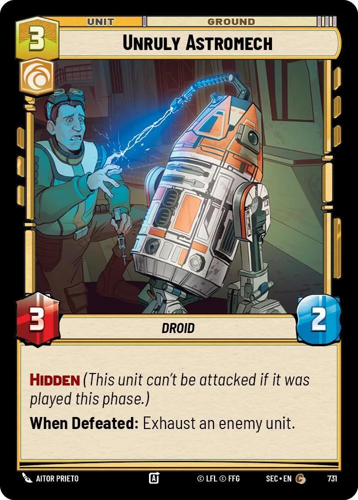 Astromech Indiscipliné — Secrets of Power — Star Wars: Unlimited