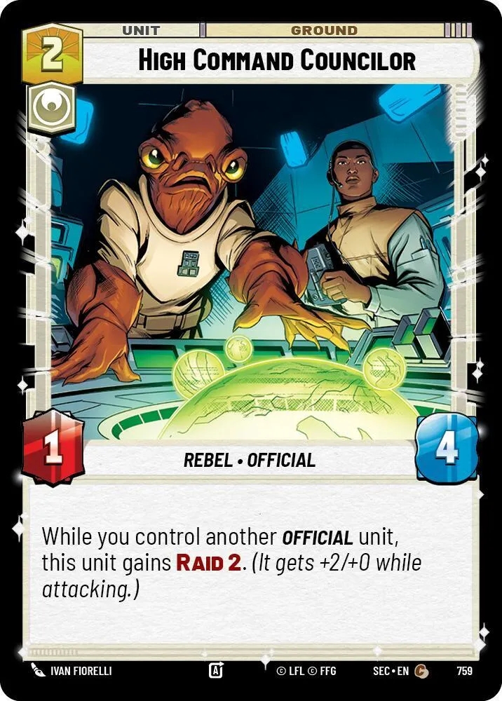 Conseiller du Haut Commandement — Secrets of Power — Star Wars: Unlimited
