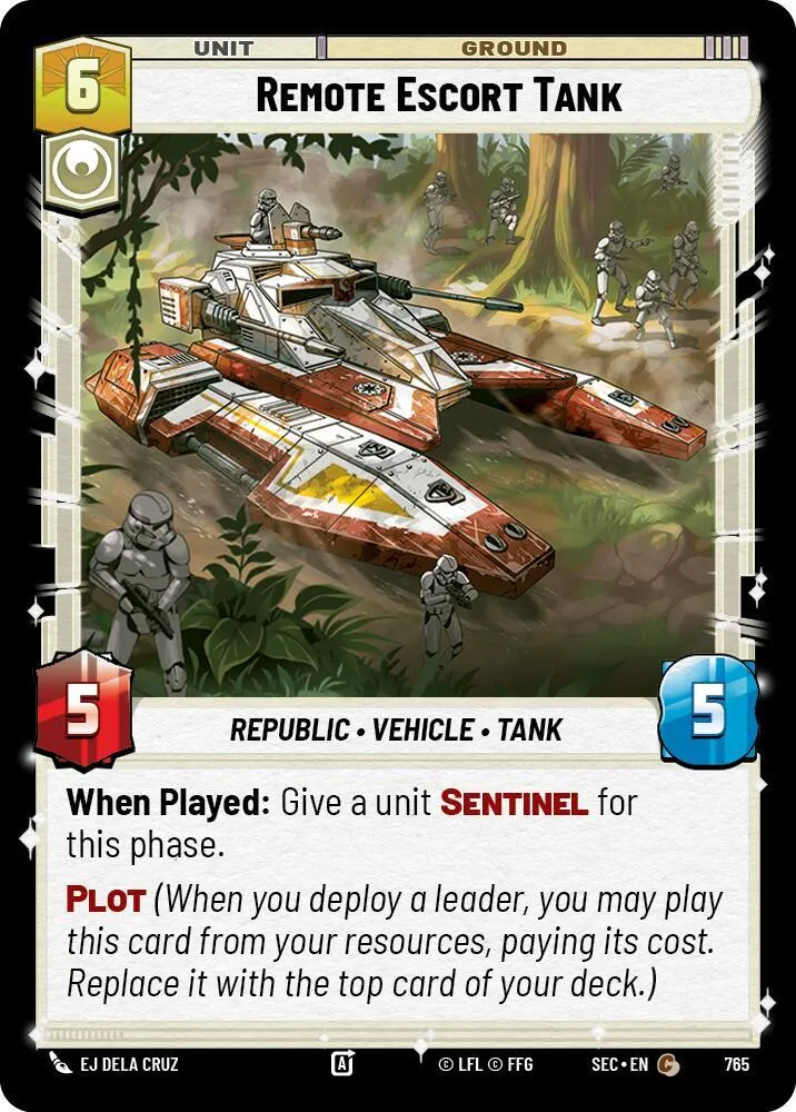 Tank d'Escorte Isolé — Secrets of Power — Star Wars: Unlimited