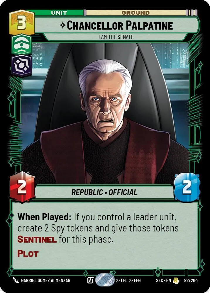 Chancelier Palpatine - Le Sénat C'Est Moi from Secrets of Power - Star Wars: Unlimited