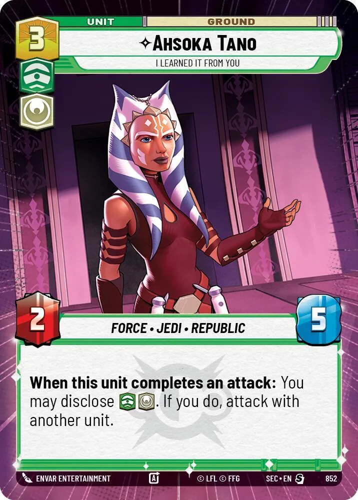Ahsoka Tano - I Learned It from You — Secrets of Power — Star Wars: Unlimited