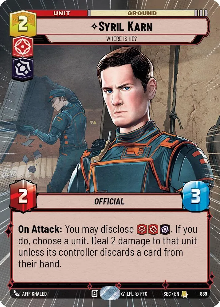 Syril Karn - Where Is He? — Secrets of Power — Star Wars: Unlimited