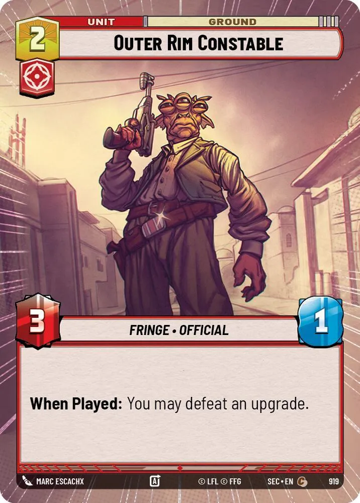Outer Rim Constable — Secrets of Power — Star Wars: Unlimited