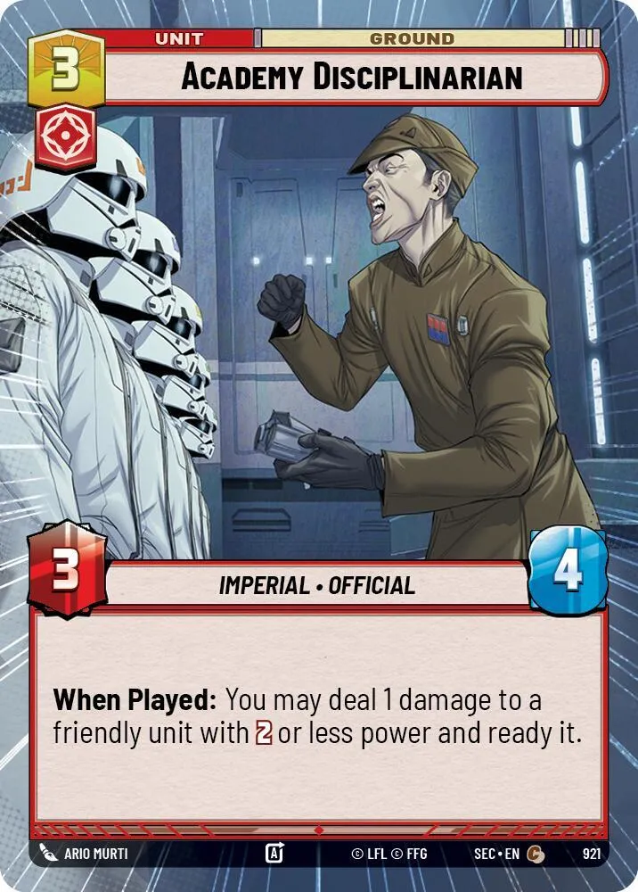 Disciplinaire de l'Académie — Secrets of Power — Star Wars: Unlimited