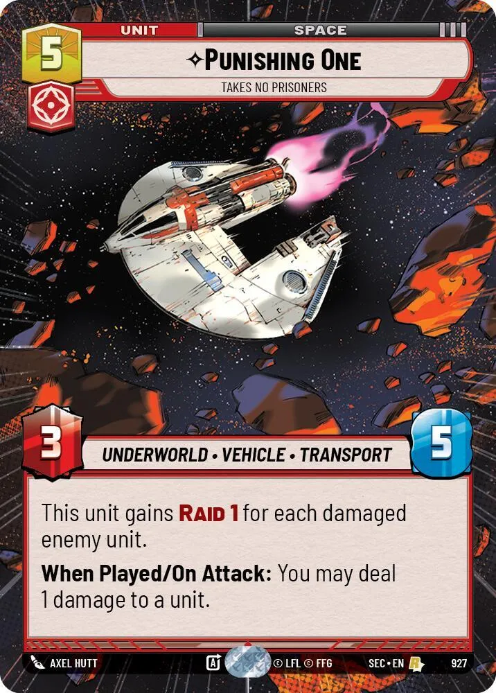 Punishing One - Takes No Prisoners — Secrets of Power — Star Wars: Unlimited