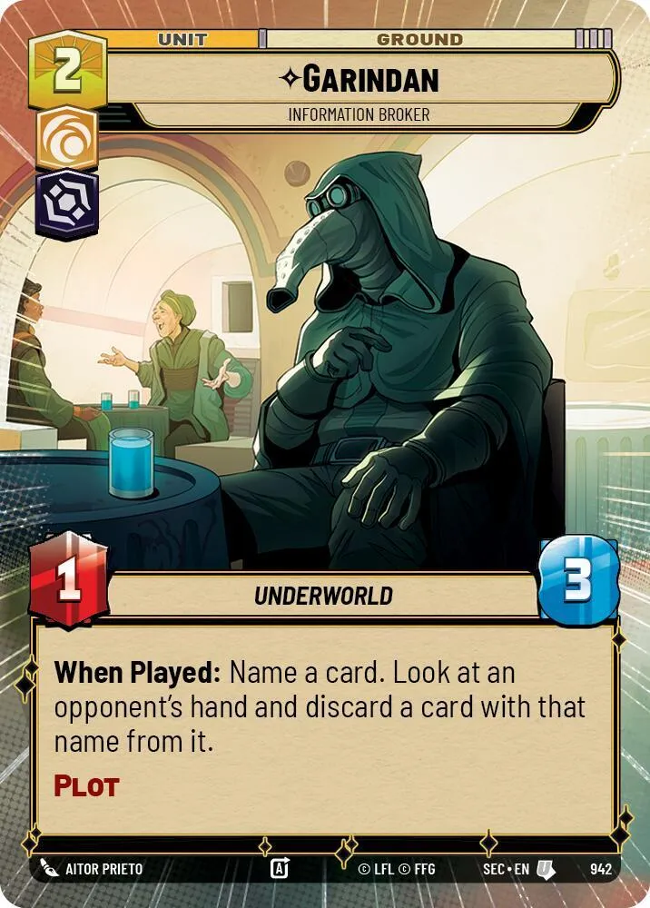 Garindan - Courtier En Informations — Secrets of Power — Star Wars: Unlimited
