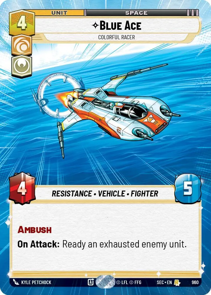 Blue Ace - Colorful Racer — Secrets of Power — Star Wars: Unlimited