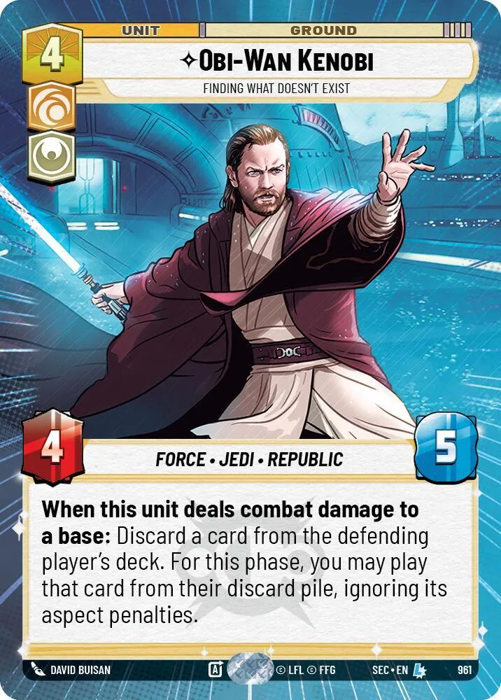 Obi-Wan Kenobi - Finding What Doesn't Exist — Secrets of Power — Star Wars: Unlimited