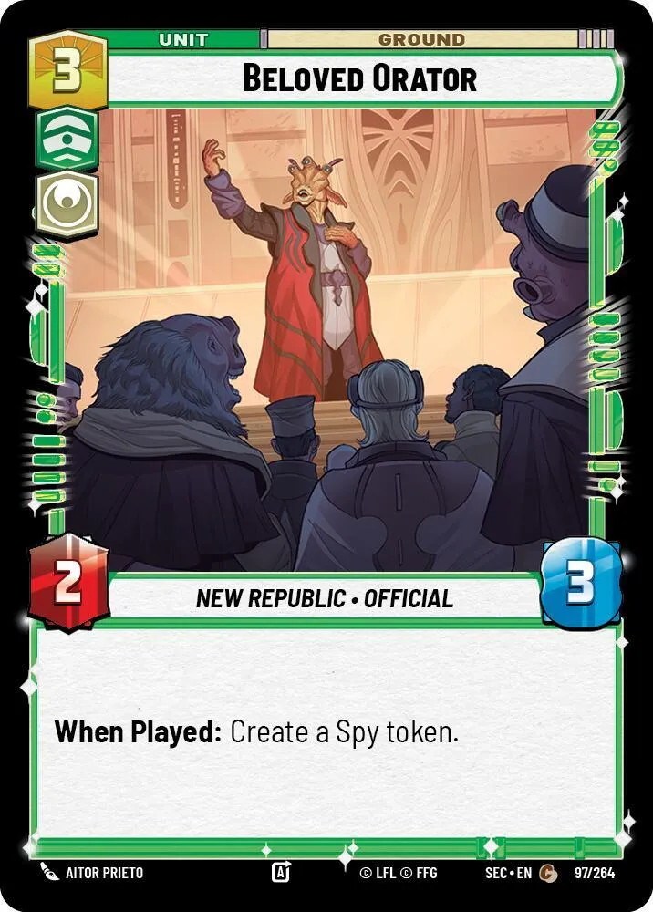 Orateur Bien-Aimé — Secrets of Power — Star Wars: Unlimited