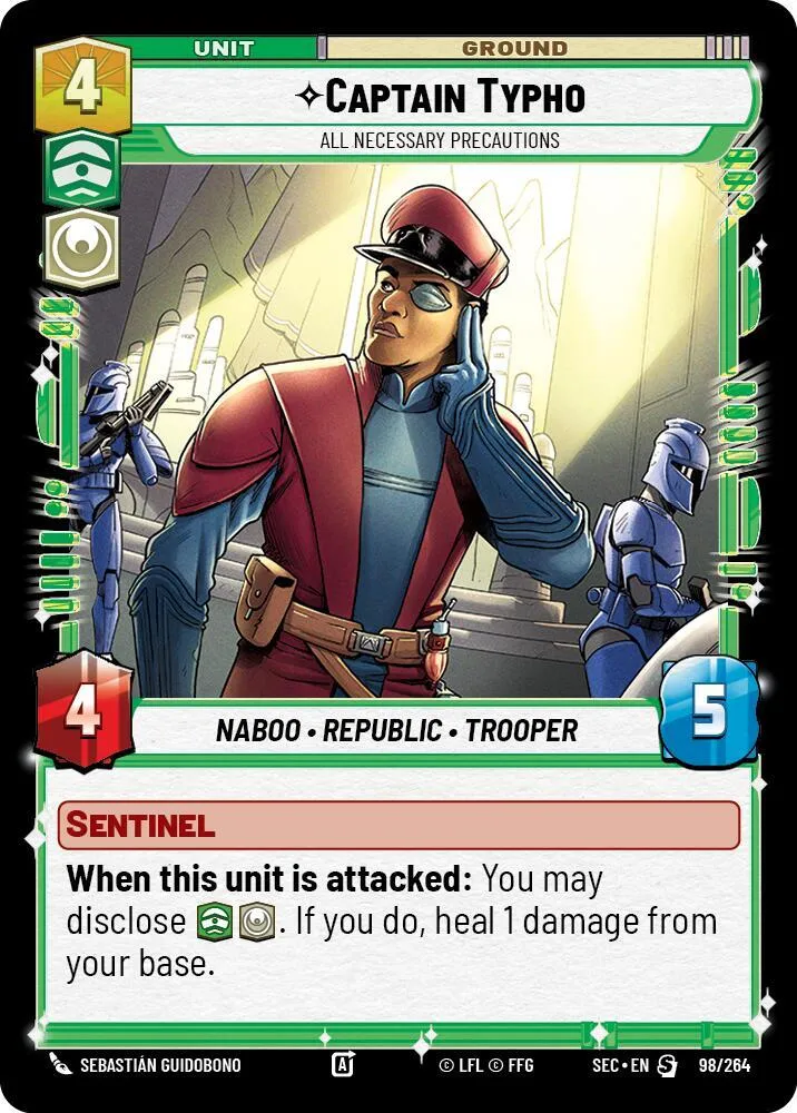 Captain Typho - All Necessary Precautions — Secrets of Power — Star Wars: Unlimited