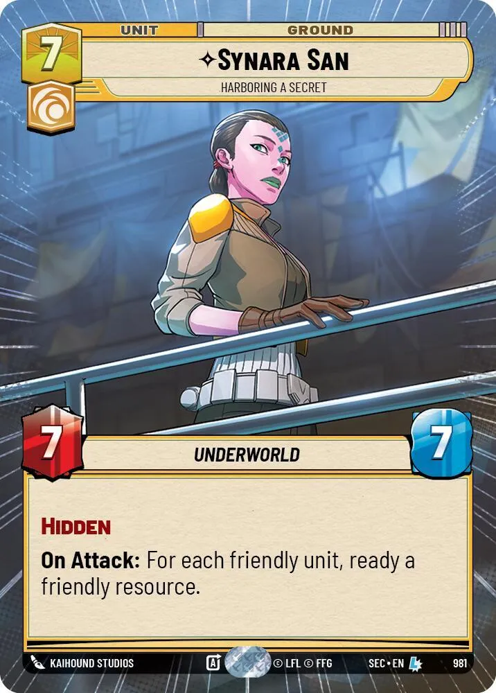 Synara San - Cache Un Secret — Secrets of Power — Star Wars: Unlimited