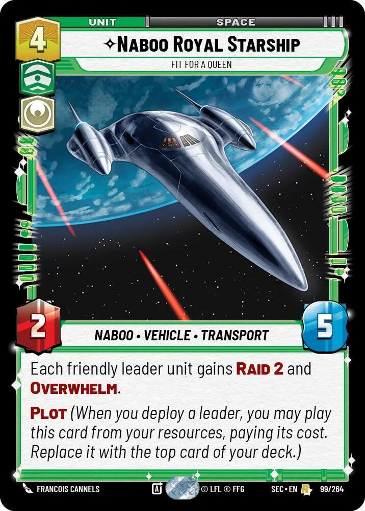Naboo Royal Starship - Fit For A Queen — Secrets of Power — Star Wars: Unlimited