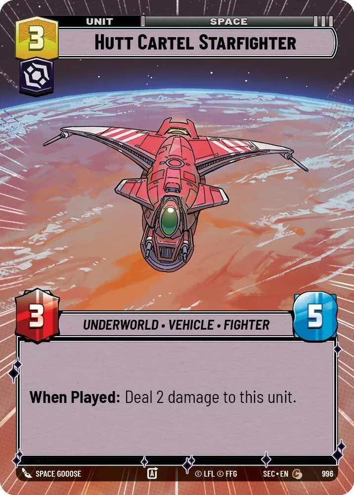 Hutt Cartel Starfighter — Secrets of Power — Star Wars: Unlimited