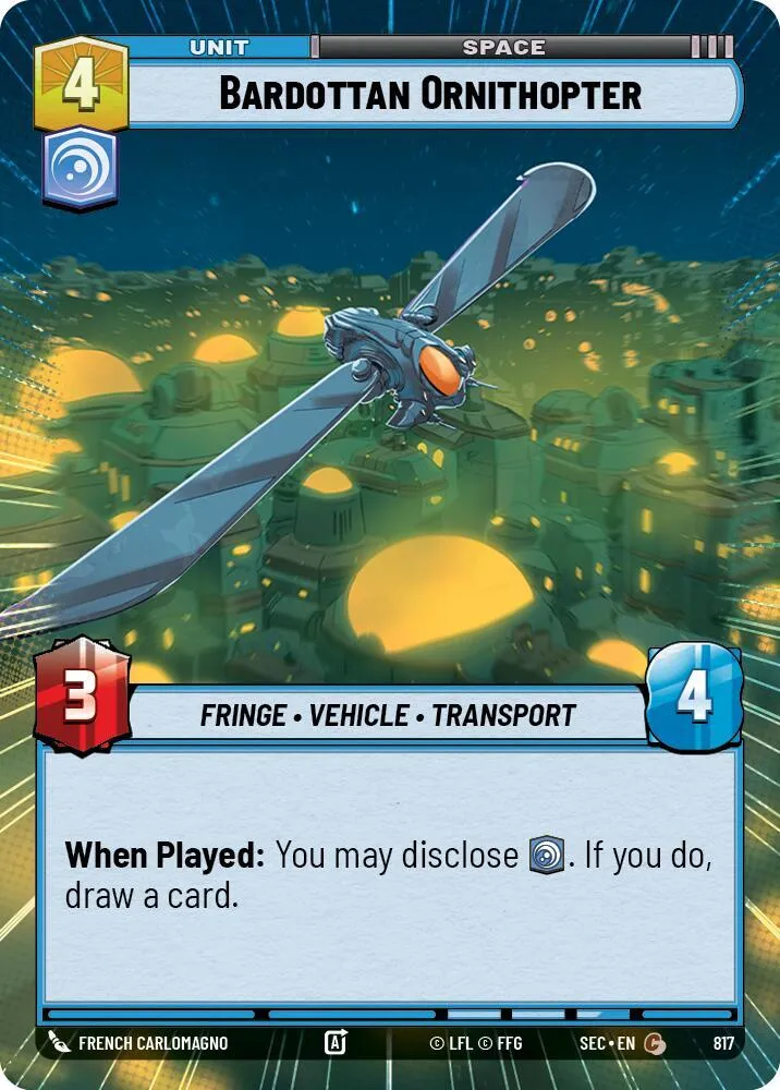 Bardottan Ornithopter — Secrets of Power — Star Wars: Unlimited