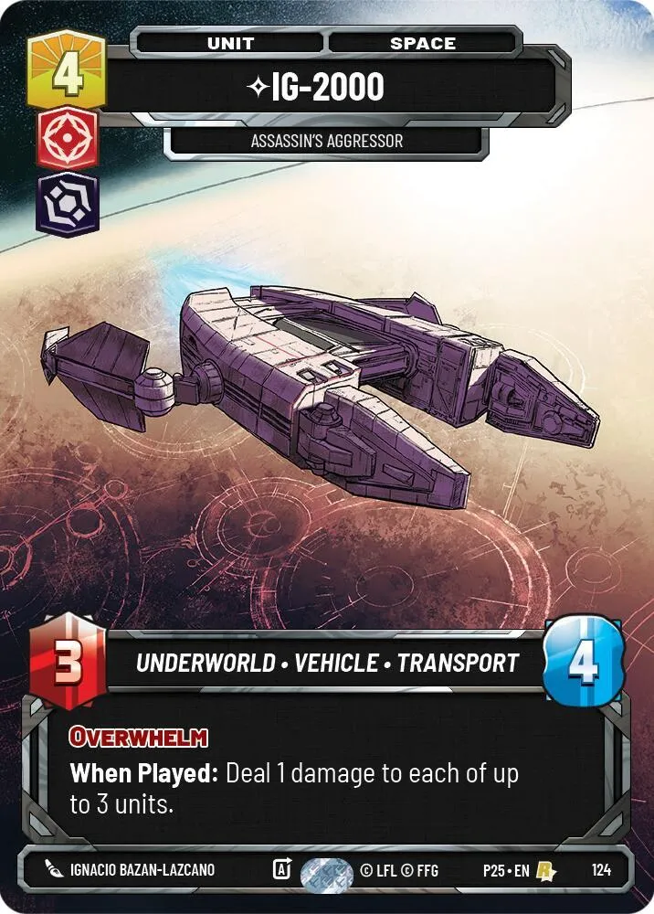 IG-2000 - Aggressor De L'Assassin — Sector and Regional Promos: Season 1 — Star Wars: Unlimited