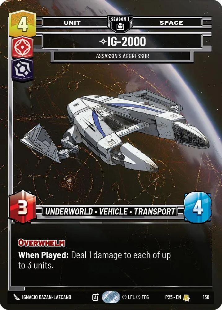 IG-2000 - Aggressor De L'Assassin — Sector and Regional Promos: Season 1 — Star Wars: Unlimited