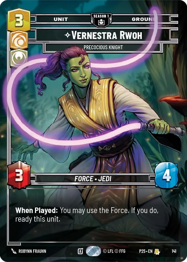 Vernestra Rwoh - Chevalier Précoce — Sector and Regional Promos: Season 1 — Star Wars: Unlimited