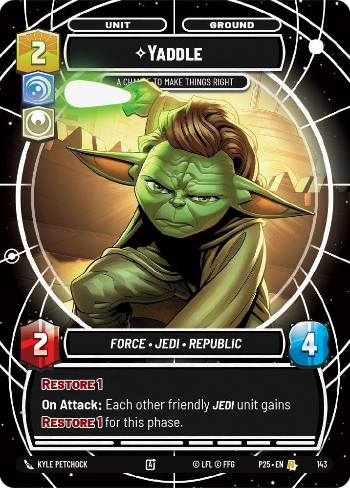 Yaddle - Une Chance De Bien Faire — Sector and Regional Promos: Season 1 — Star Wars: Unlimited