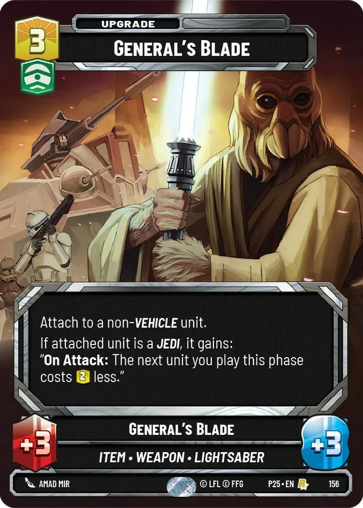 Sabre de Général — Sector and Regional Promos: Season 1 — Star Wars: Unlimited