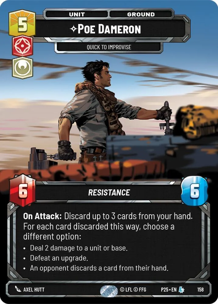 Poe Dameron - Rapide À Improviser — Sector and Regional Promos: Season 1 — Star Wars: Unlimited