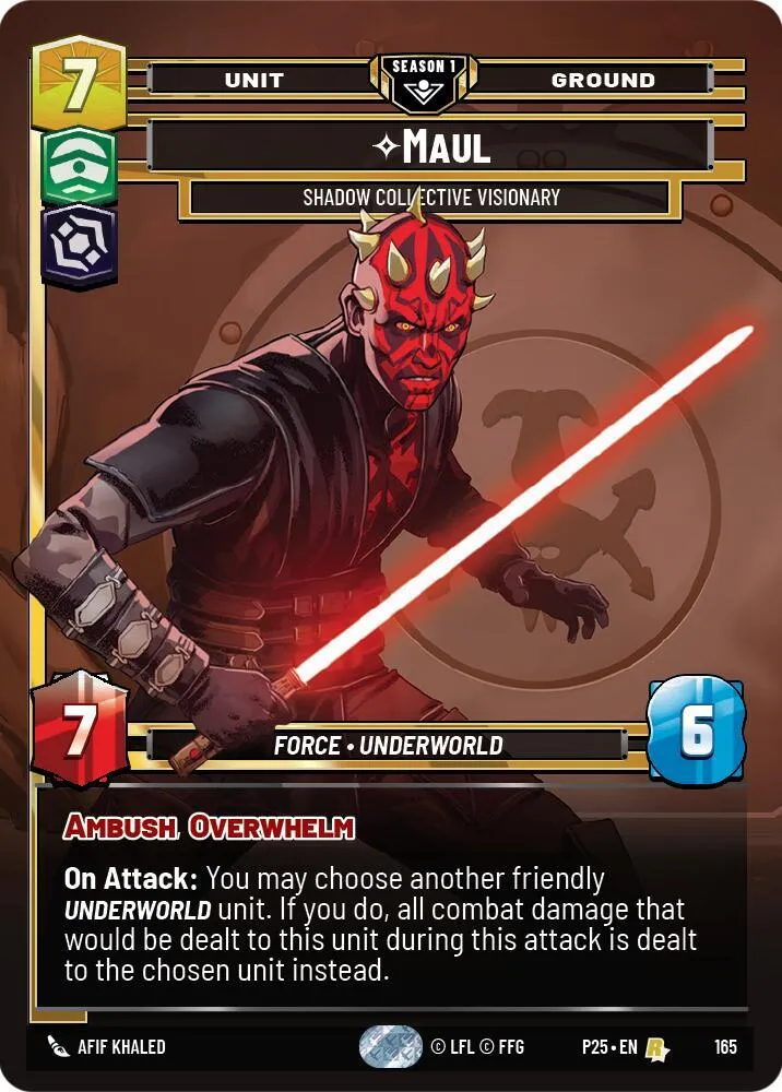 Maul - Shadow Collective Visionary — Sector and Regional Promos: Season 1 — Star Wars: Unlimited
