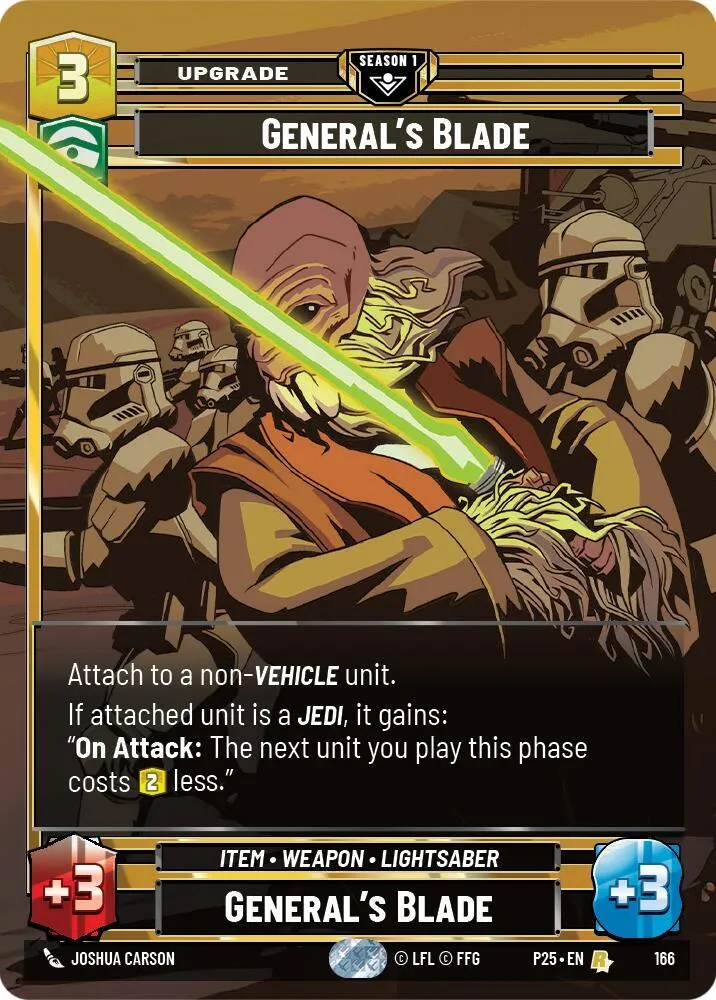 Sabre de Général — Sector and Regional Promos: Season 1 — Star Wars: Unlimited