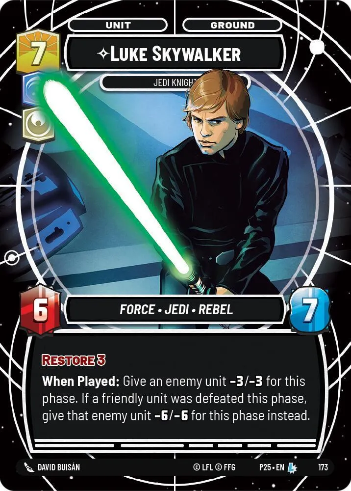 Luke Skywalker - Chevalier Jedi — Sector and Regional Promos: Season 1 — Star Wars: Unlimited