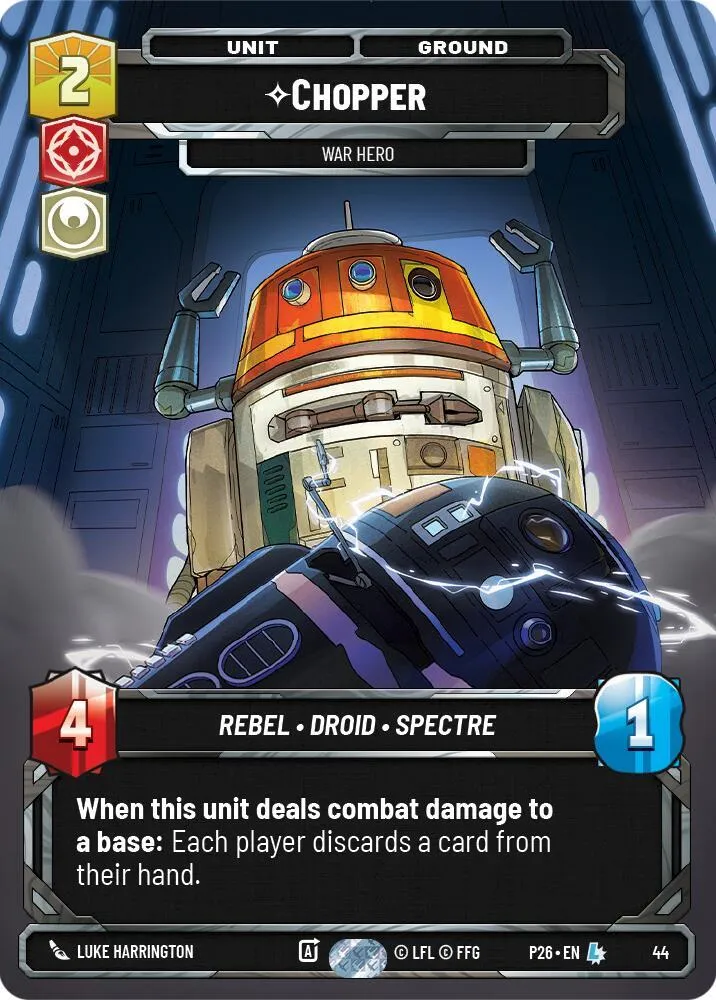 Chopper - Héros De Guerre — Sector and Regional Promos: Season 1 — Star Wars: Unlimited