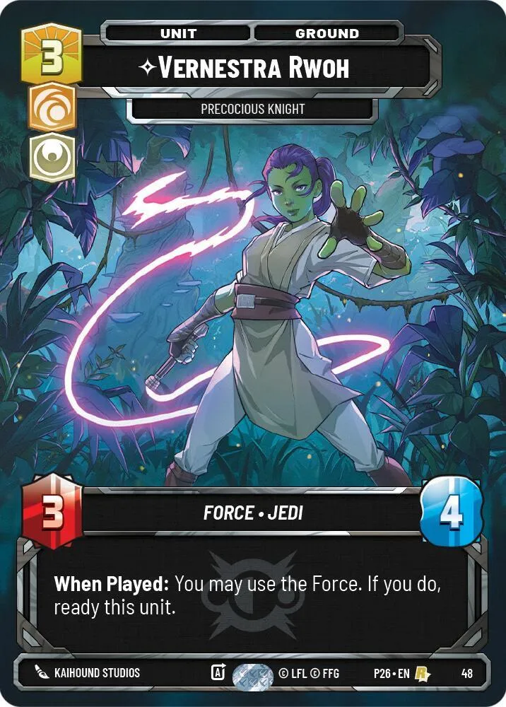 Vernestra Rwoh - Chevalier Précoce — Sector and Regional Promos: Season 1 — Star Wars: Unlimited
