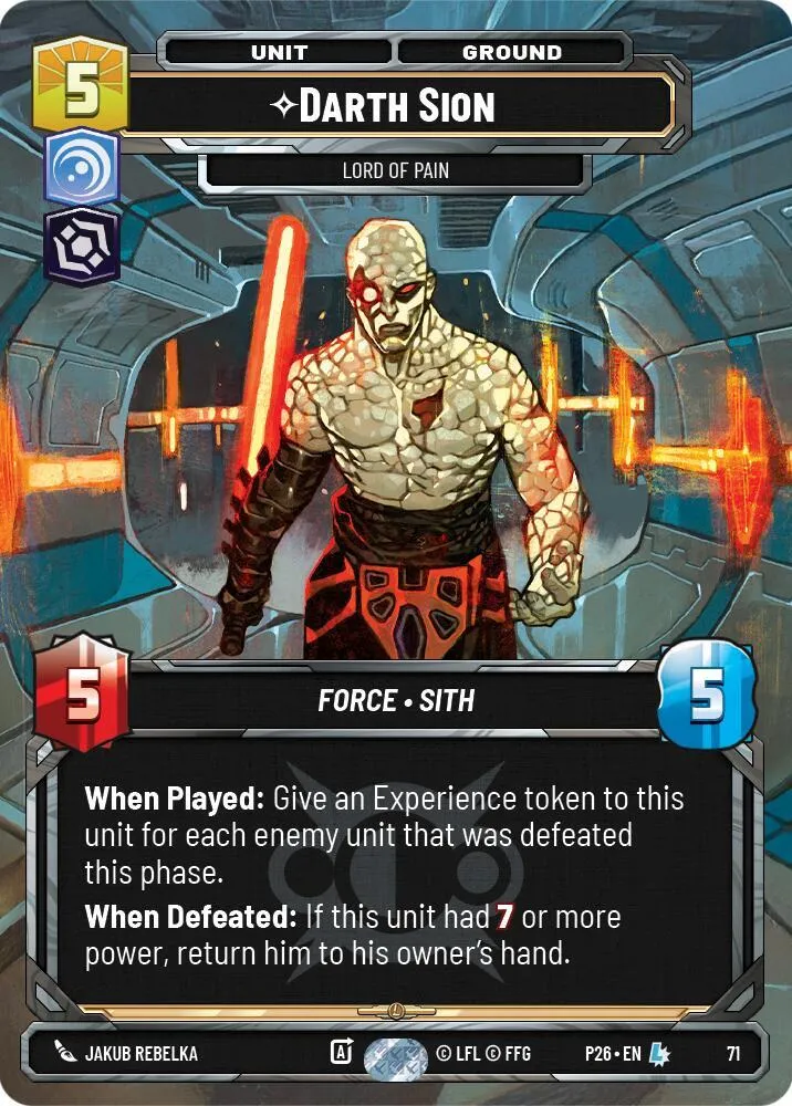 Darth Sion - Lord of Pain (71) — Sector and Regional Promos: Season 1 — Star Wars: Unlimited