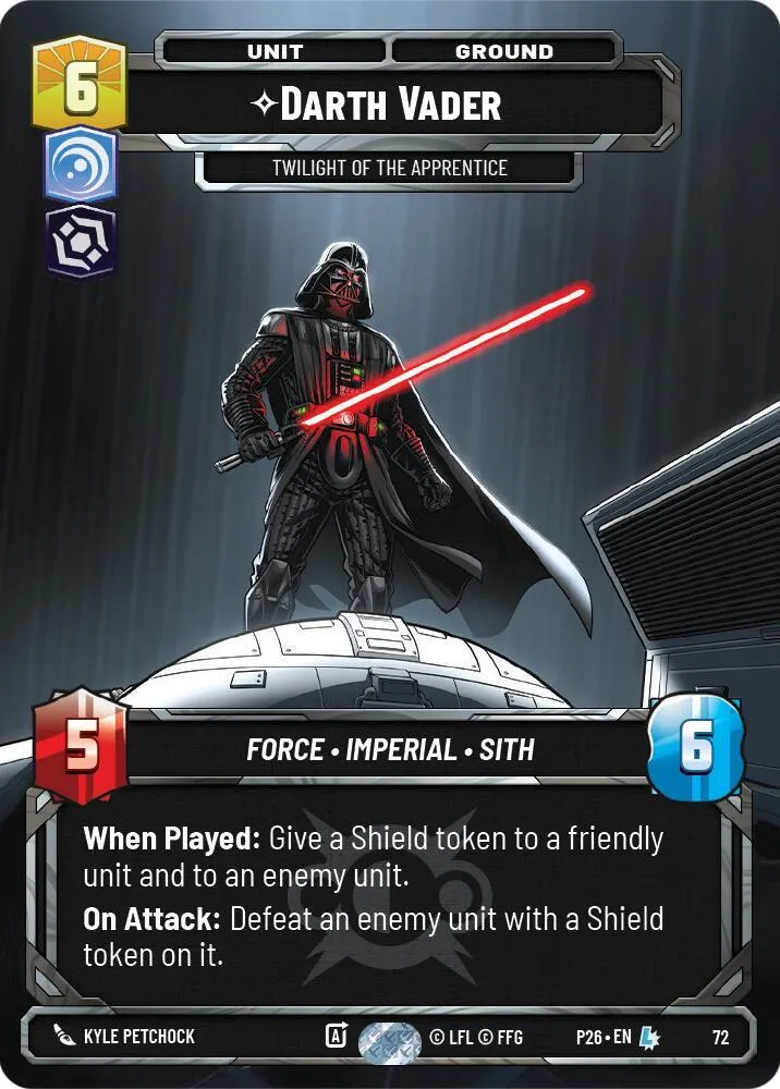 Darth Vader - Twilight of the Apprentice (72) — Sector and Regional Promos: Season 1 — Star Wars: Unlimited