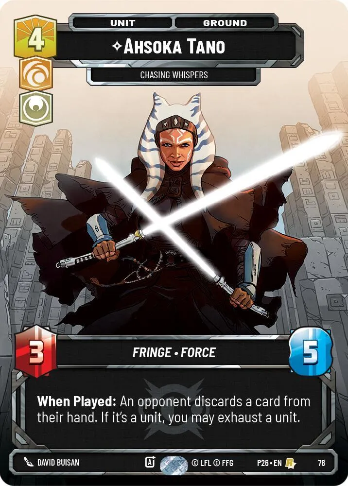Ahsoka Tano - Chasing Whispers (78) — Sector and Regional Promos: Season 1 — Star Wars: Unlimited