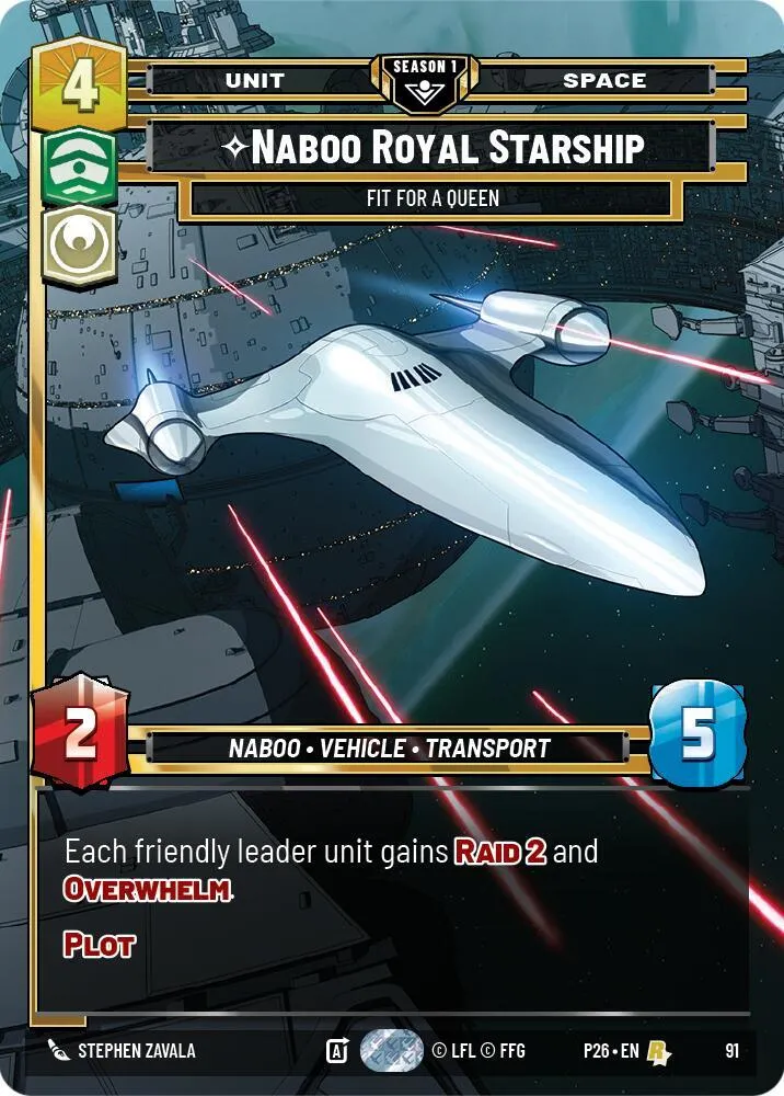 Nef Royale Naboo - Aménagée Pour Une Reine — Sector and Regional Promos: Season 1 — Star Wars: Unlimited