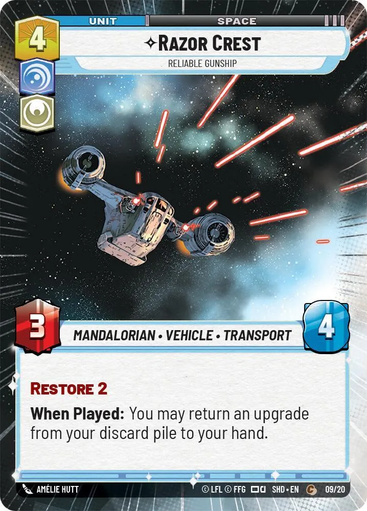 Razor Crest - Cannonière Fiable — Shadows of the Galaxy: Weekly Play Promos — Star Wars: Unlimited
