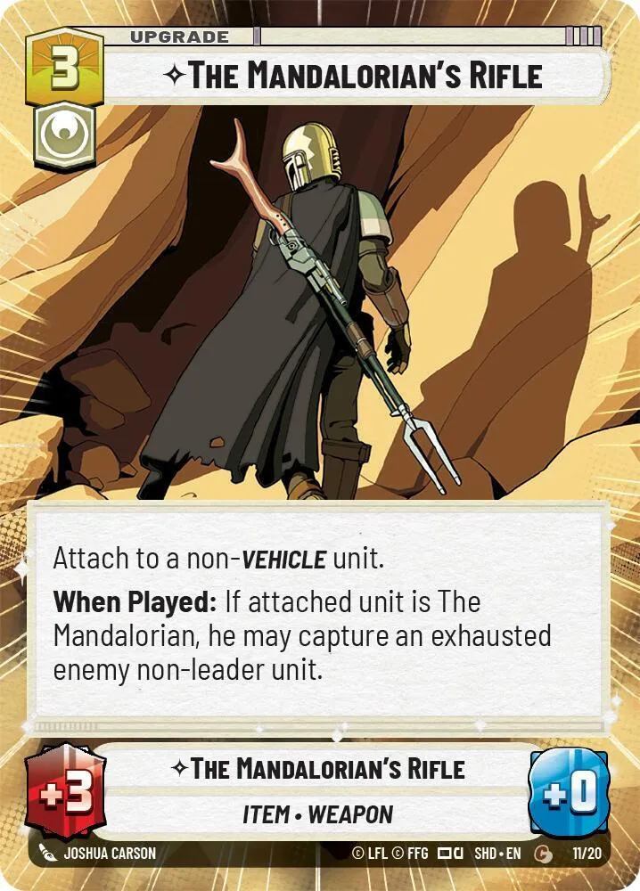 Le Fusil du Mandalorien — Shadows of the Galaxy: Weekly Play Promos — Star Wars: Unlimited