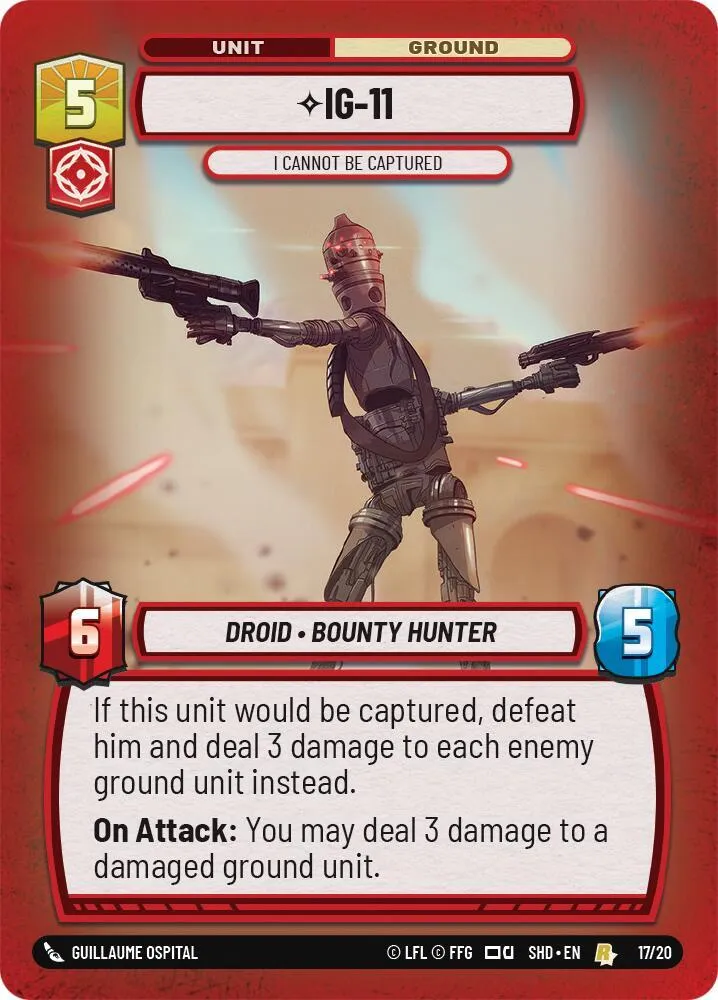 IG-11 - I Cannot Be Captured — Shadows of the Galaxy: Weekly Play Promos — Star Wars: Unlimited