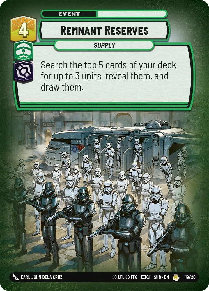 Réserves Restantes — Shadows of the Galaxy: Weekly Play Promos — Star Wars: Unlimited