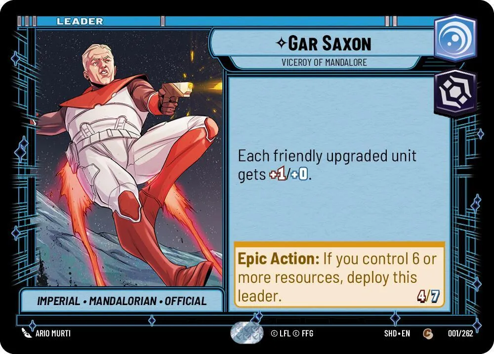 Gar Saxon - Vice-roi De Mandalore — Shadows of the Galaxy — Star Wars: Unlimited