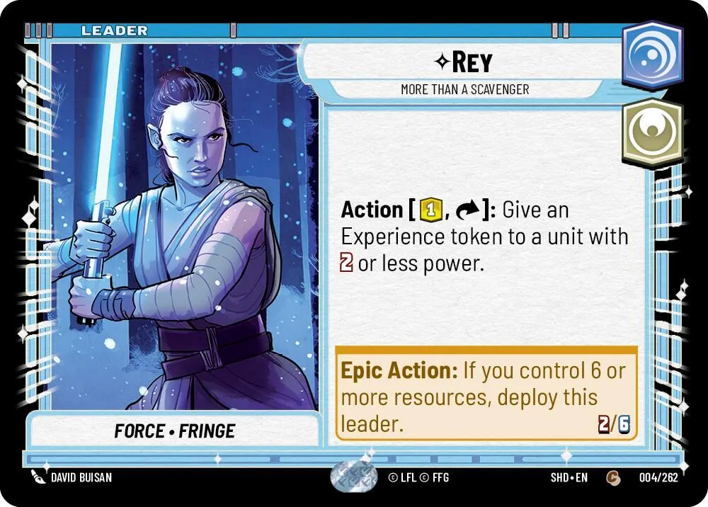 Rey - More Than a Scavenger — Shadows of the Galaxy — Star Wars: Unlimited