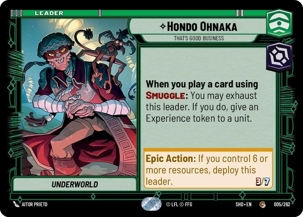 Hondo Ohnaka - C'est Une Bonne Affaire — Shadows of the Galaxy — Star Wars: Unlimited