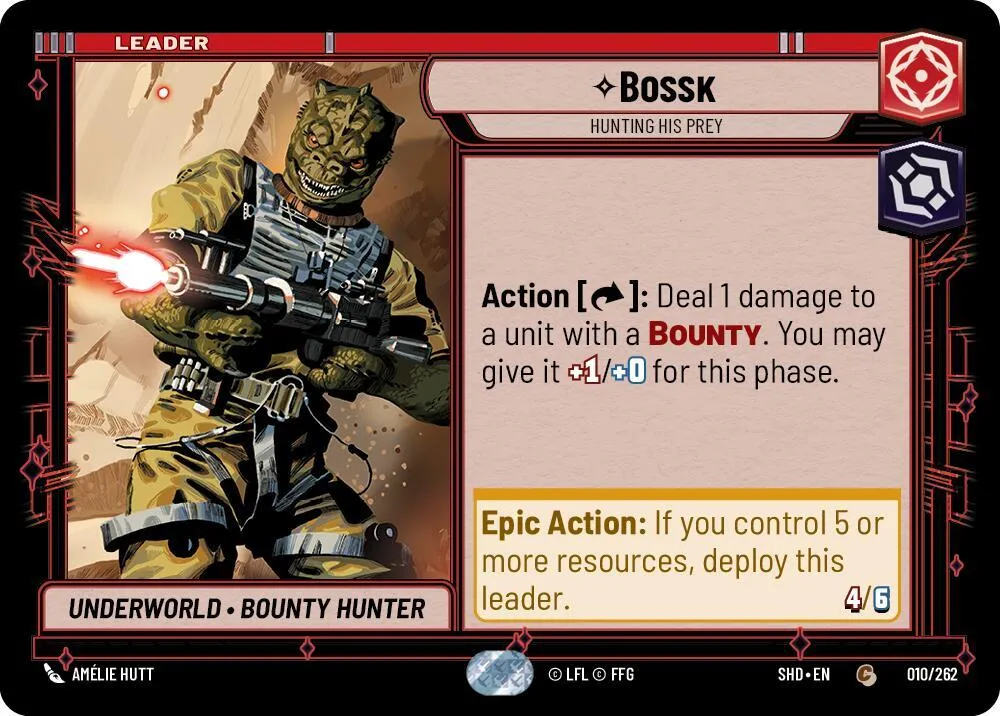 Bossk - Hunting His Prey — Shadows of the Galaxy — Star Wars: Unlimited