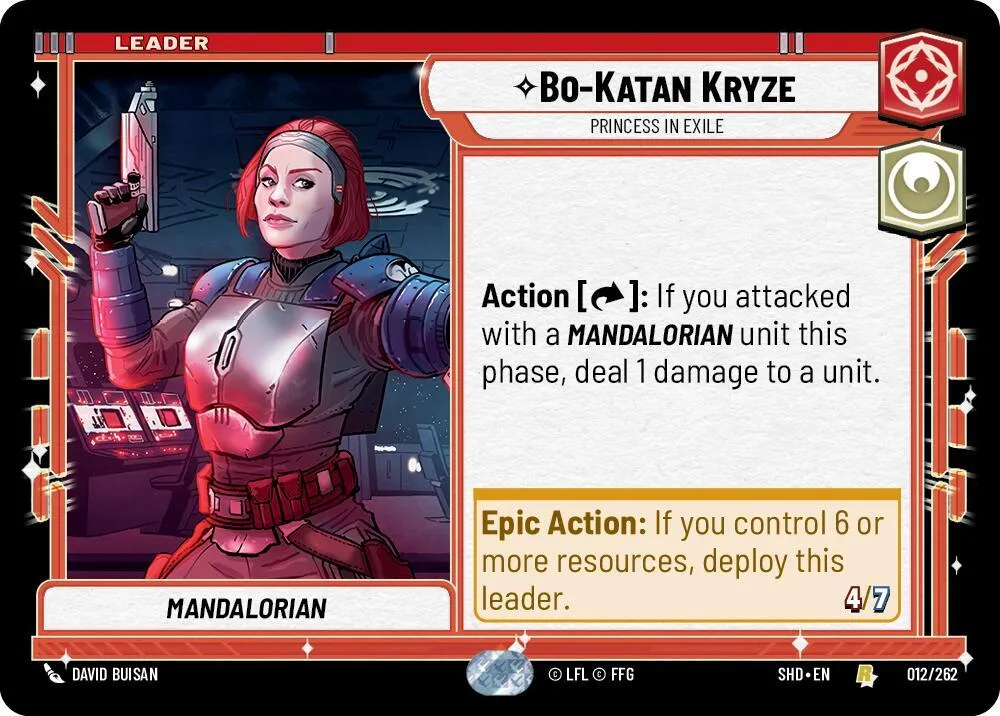 Bo-Katan Kryze - Princesse en Exil — Shadows of the Galaxy — Star Wars: Unlimited