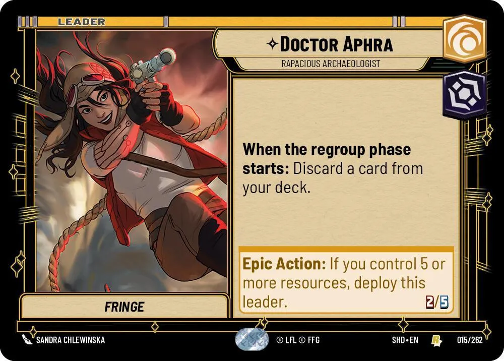 Doctor Aphra - Rapacious Archaeologist — Shadows of the Galaxy — Star Wars: Unlimited