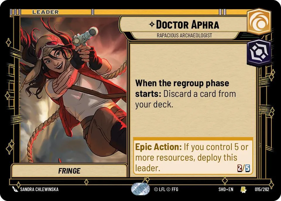 Docteur Aphra - Archéologue Avide from Shadows of the Galaxy - Star Wars: Unlimited