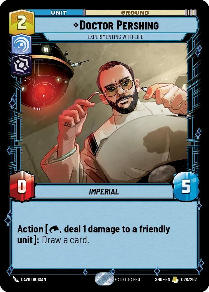 Docteur Pershing - Expérimentation Sur Le Vivant — Shadows of the Galaxy — Star Wars: Unlimited