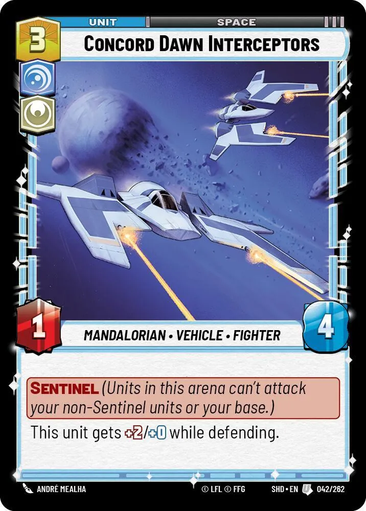 Intercepteurs de Concord Dawn — Shadows of the Galaxy — Star Wars: Unlimited