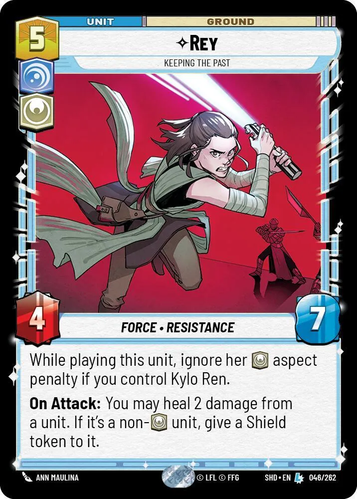 Rey - CONSERVER LE PASSÉ — Shadows of the Galaxy — Star Wars: Unlimited