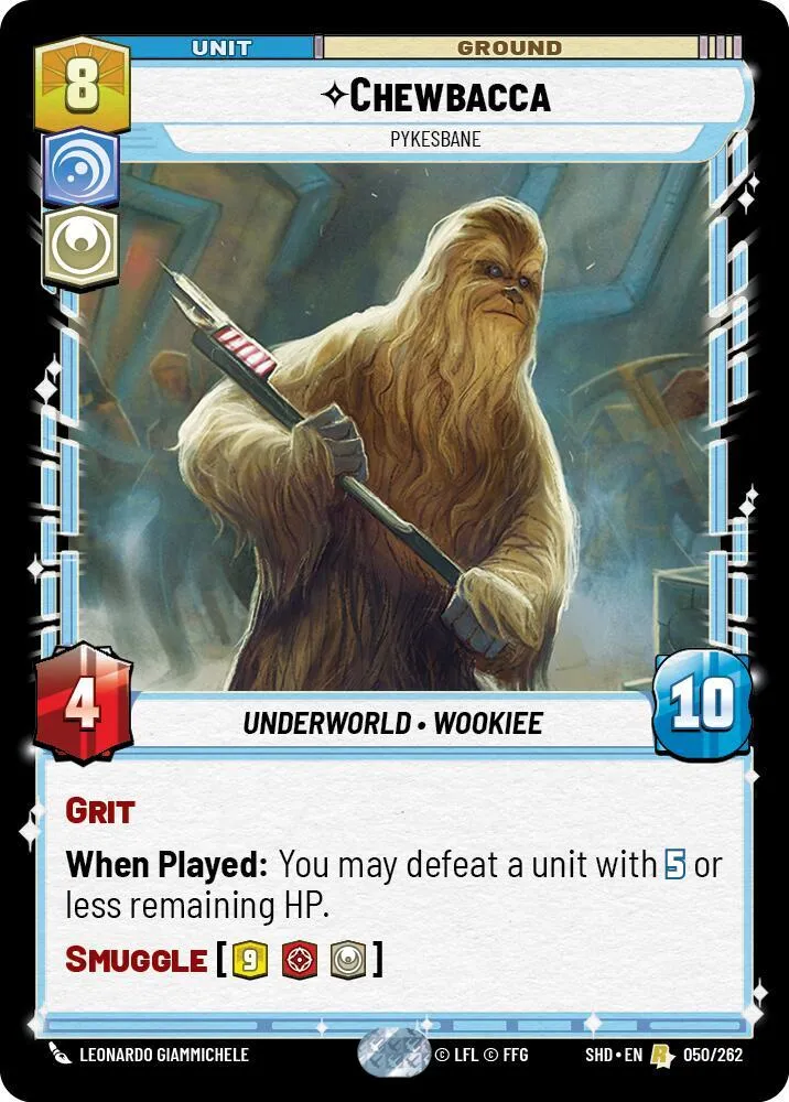 Chewbacca - FLÉAU DES PYKES — Shadows of the Galaxy — Star Wars: Unlimited