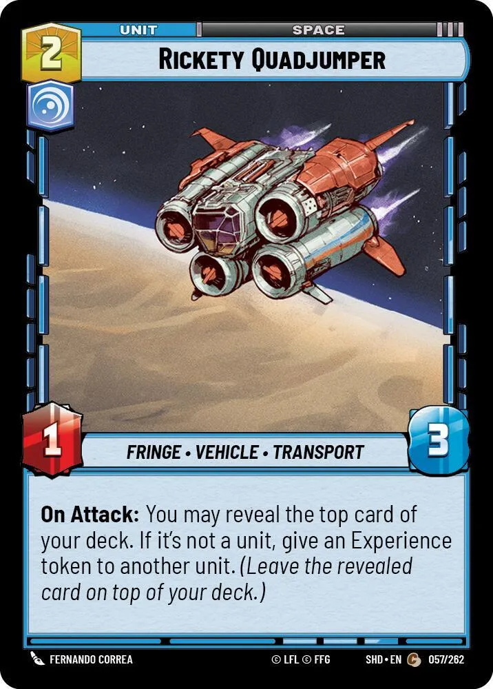 Rickety Quadjumper — Shadows of the Galaxy — Star Wars: Unlimited